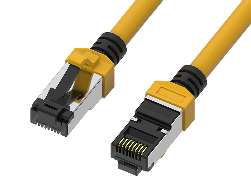 Cable de conexión blindado F/UTP CAT.5E de dos colores